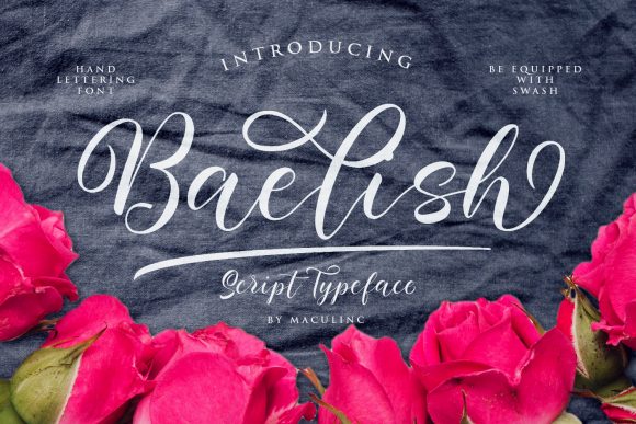 Baelish: A Romantic Script Font for Crafters