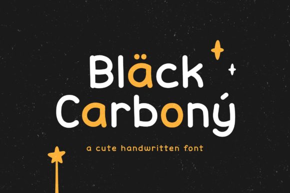 Black Carbony: A Handwritten Font for Small Business Branding