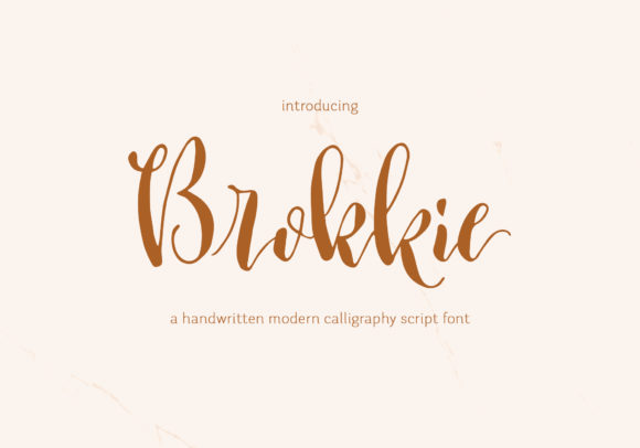 Brokkie: A Modern Script Font for Editorial Design and Digital Publishing