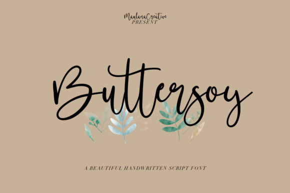 Buttersoy: A Handwritten Font for Editorial Elegance