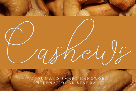 Cashews: A Refined Handwritten Font for Branding