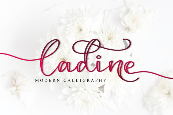 Elegant Handwritten Font for Crafters: Ladine