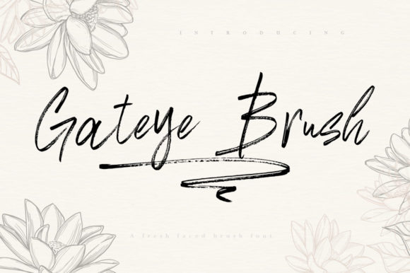 Gateye: A Modern Brush Script Font for Brand Identity