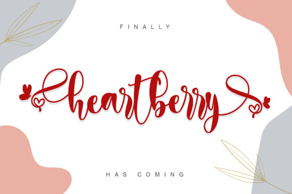 Heartberry: A Dreamy Script Font for Web Design