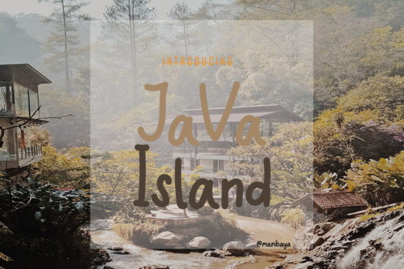 Java Island: A Handwritten Font That Elevates Craft and Product Design