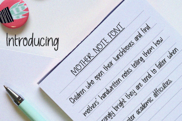 Mother Note: A Handwritten Font for Modern Marketing Visuals