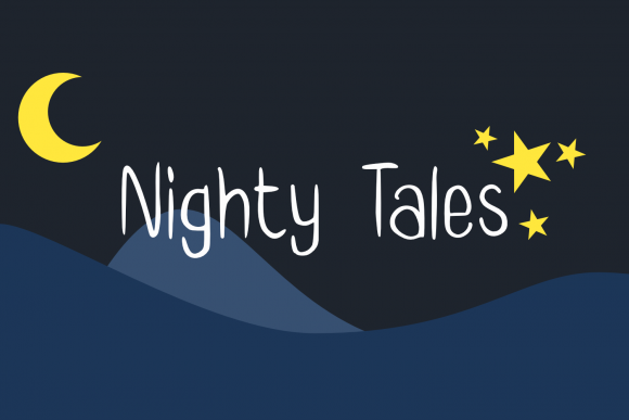 Nighty Tales: A Handwritten Font for Web Design