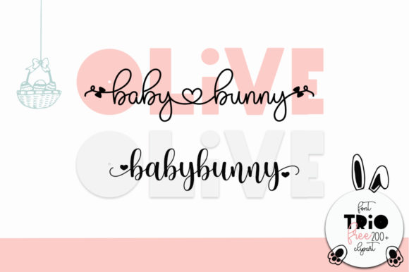 Olive Babybunny: A Dainty Font for Brand Identity