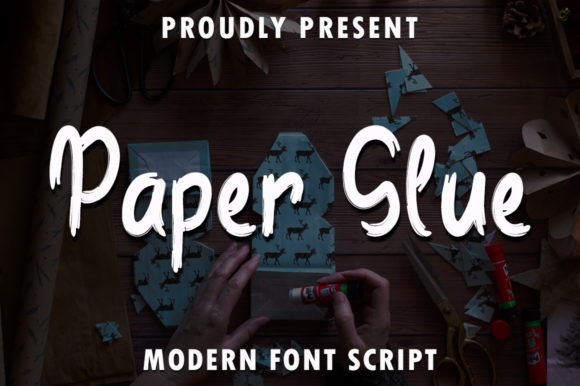 Paper Glue: A Handwritten Font for Polished Branding