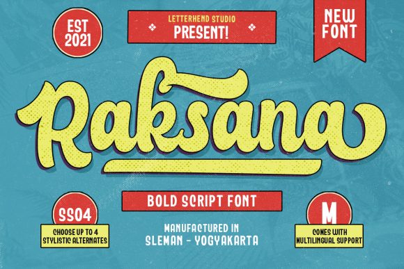 Raksana: A Bold Script Font for Web Design
