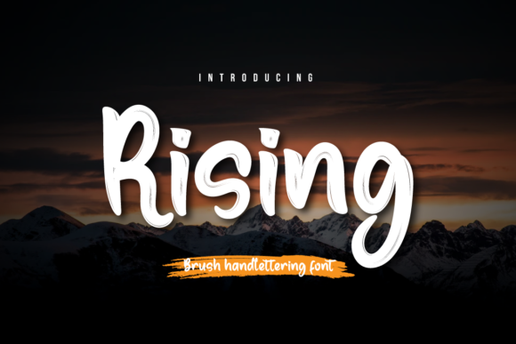 Rising: A Handwritten Font That Elevates Editorial Design
