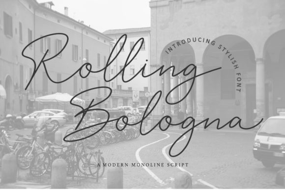 Rolling Bologna: A Delicate Script Font for Editorial Design