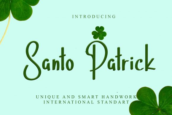 Santo Patrick: A Whimsical Script Font for Editorial Design