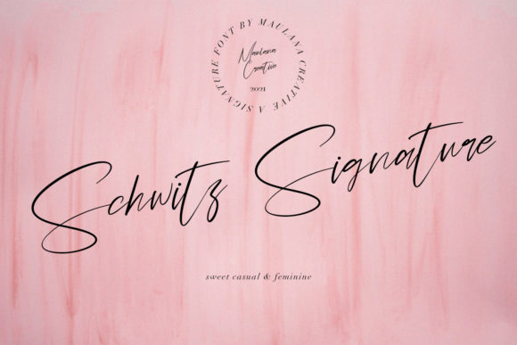 Schwitz Signature: A Handwritten Font for Modern Web Design