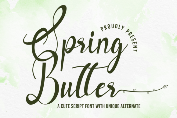 Spring Butter: A Fresh Take on Handwritten Elegance for Modern Branding