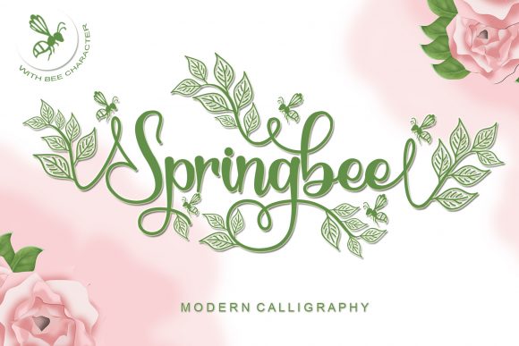 Springbee: A Dazzling Script Font for Editorial Design
