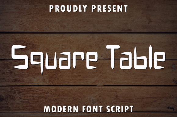 Square Table: A Lively Script Font for Modern Editorial Design