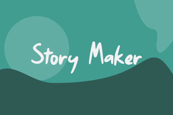 Story Maker: A Handwritten Font for Crafters