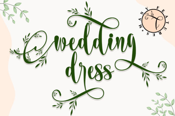 Wedding Dress: A Romantic Script Typeface for Editors